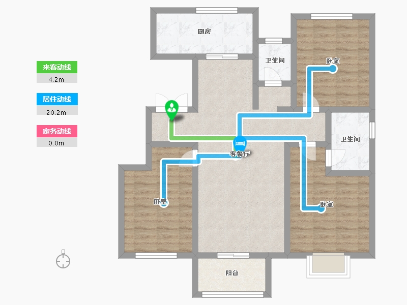 河北省-邢台市-沙河天一和院-90.09-户型库-动静线