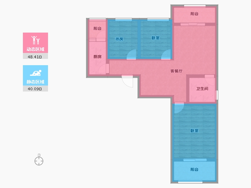 陕西省-西安市-感恩天禧-77.36-户型库-动静分区