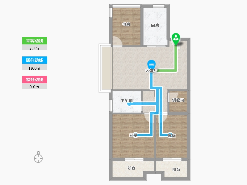 江苏省-南京市-保利观棠和府-71.00-户型库-动静线