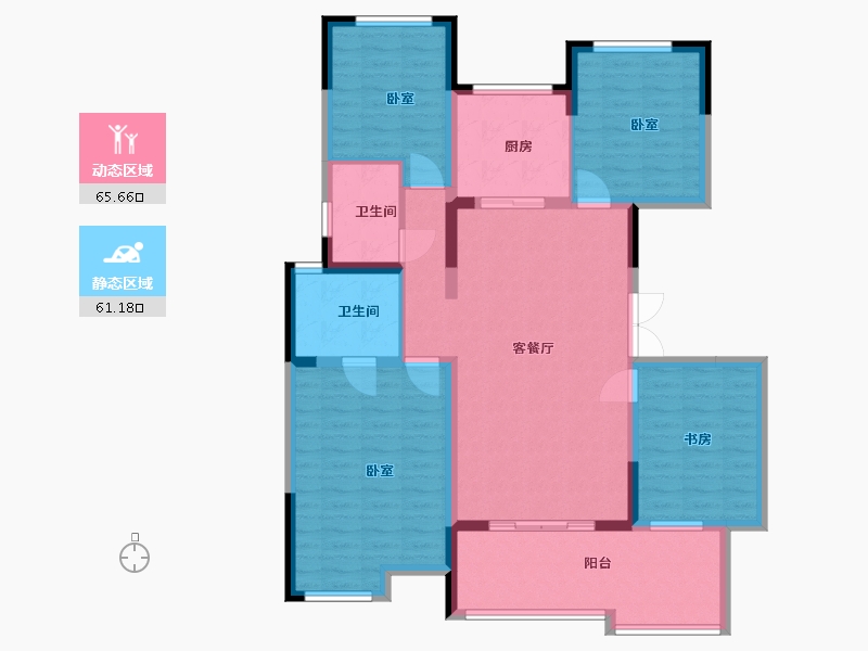 云南省-西双版纳傣族自治州-融创西双版纳旅游度假区-114.00-户型库-动静分区