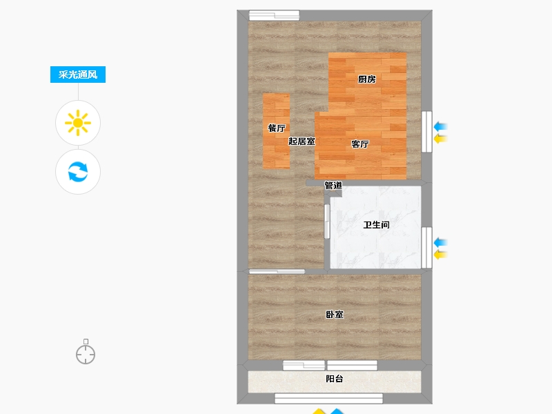 辽宁省-大连市-汇智云顶-33.00-户型库-采光通风