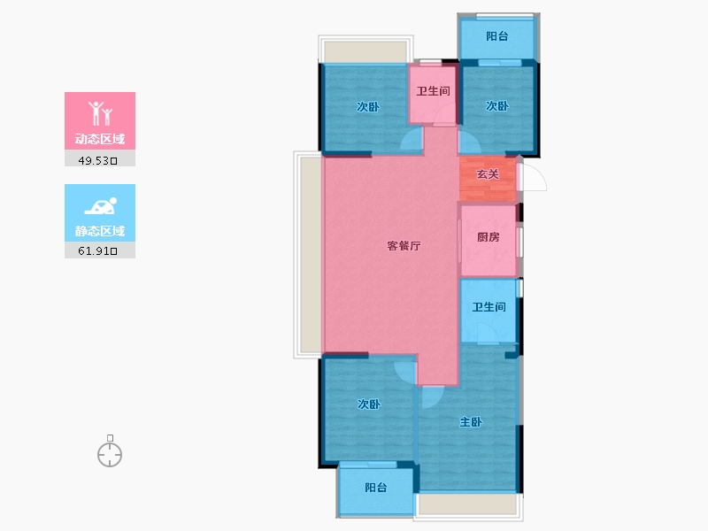 云南省-曲靖市-益府中央公园-101.46-户型库-动静分区