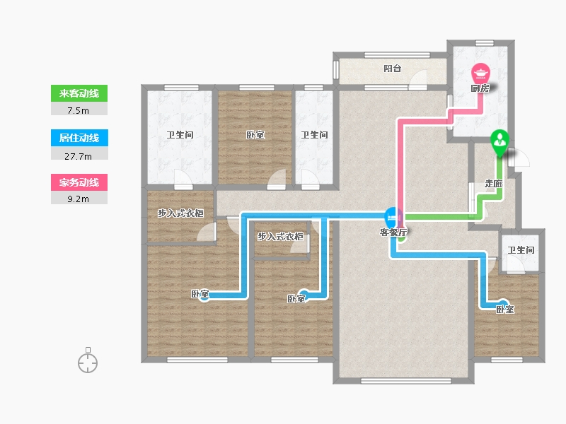 辽宁省-大连市-鸿玮澜山三期尊岳-183.15-户型库-动静线