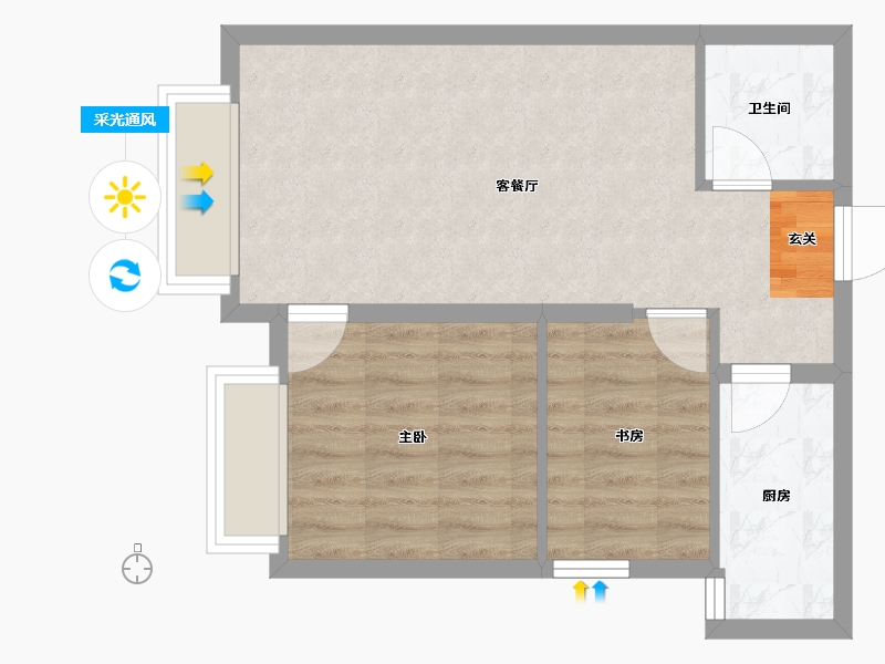 云南省-昆明市-江东境界-51.24-户型库-采光通风