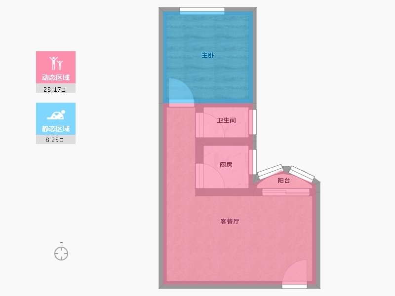 黑龙江省-齐齐哈尔市-南部湾广场-27.01-户型库-动静分区