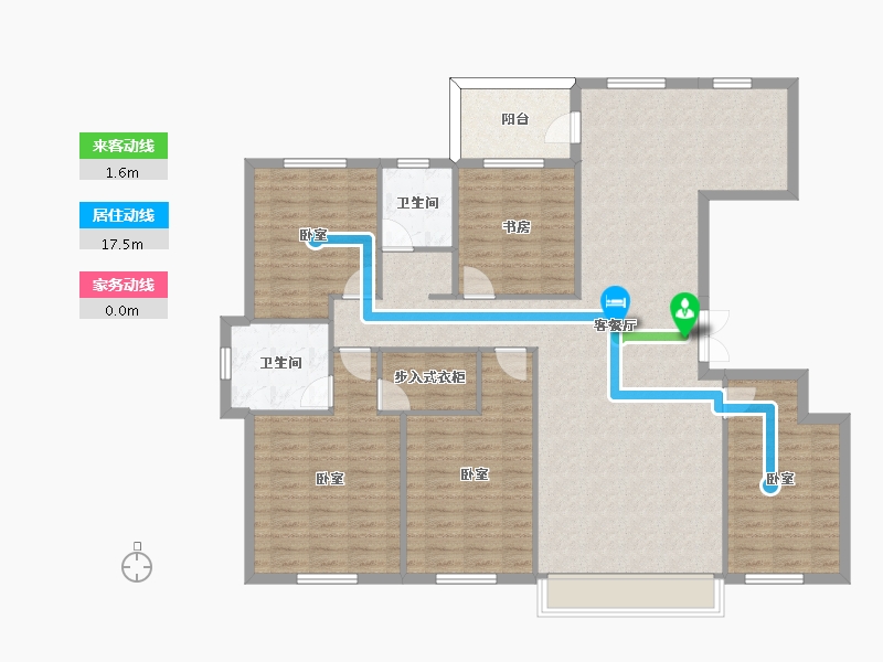 吉林省-四平市-志城中央公园-142.34-户型库-动静线