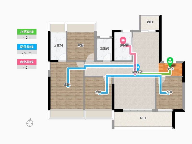 云南省-曲靖市-益府中央公园-109.10-户型库-动静线