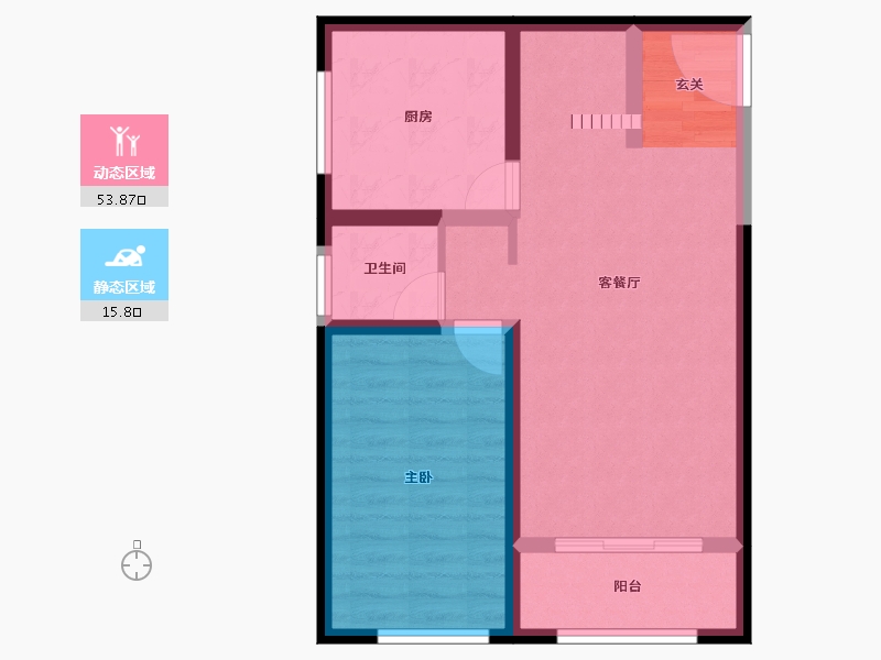 云南省-昆明市-俊发河畔俊园-62.09-户型库-动静分区