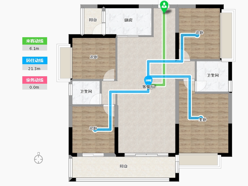 广西壮族自治区-梧州市-汇洋华府-115.75-户型库-动静线