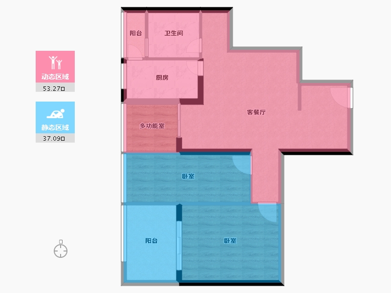 江苏省-南京市-21世纪太阳城银座-81.10-户型库-动静分区