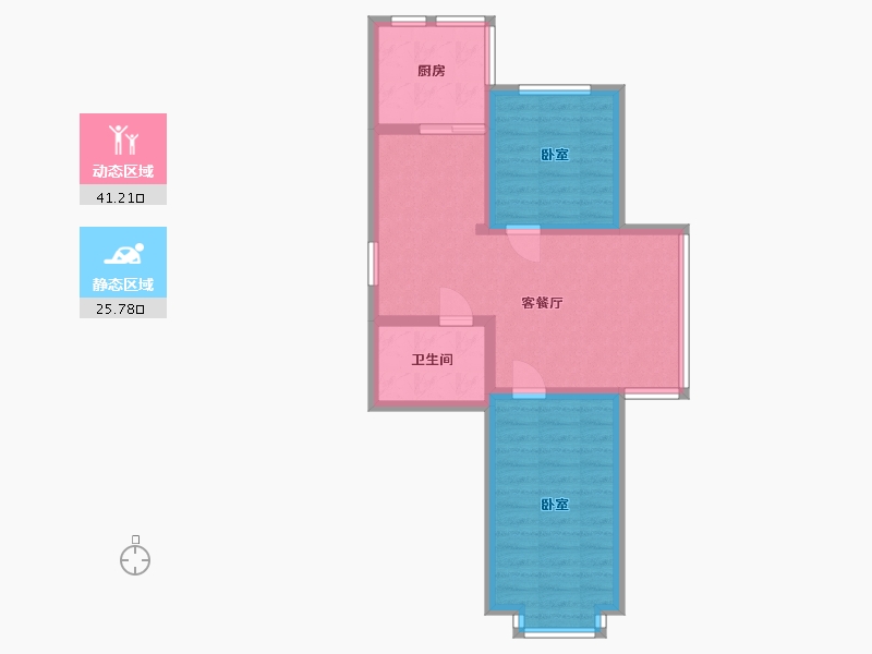 北京-北京市-新城名府-59.06-户型库-动静分区