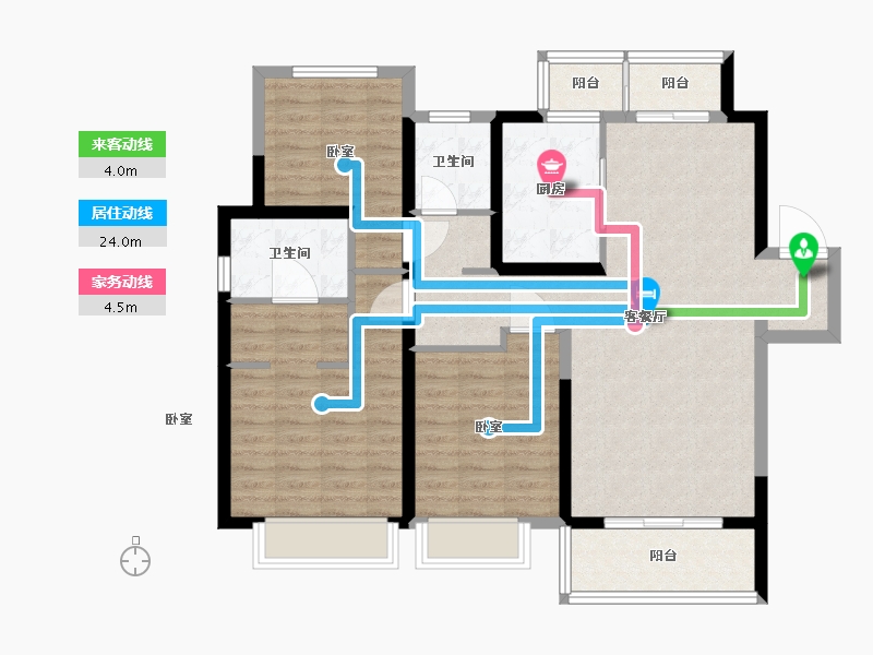 江苏省-南京市-铂悦秦淮-98.00-户型库-动静线