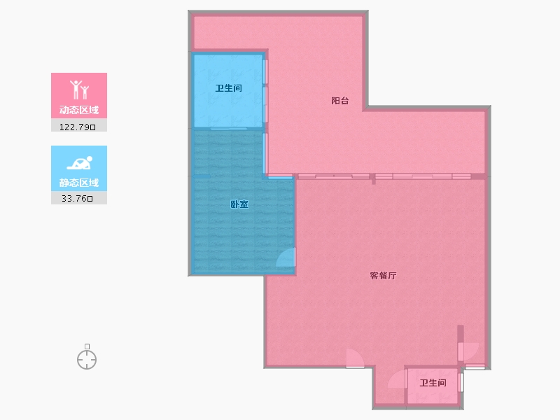 海南省-三亚市-碧桂园珊瑚宫殿-146.77-户型库-动静分区