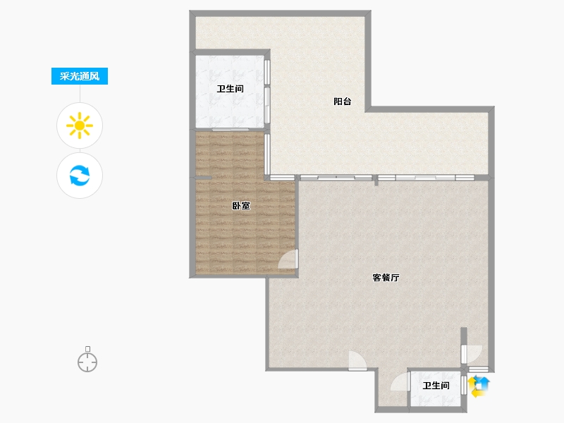 海南省-三亚市-碧桂园珊瑚宫殿-146.77-户型库-采光通风