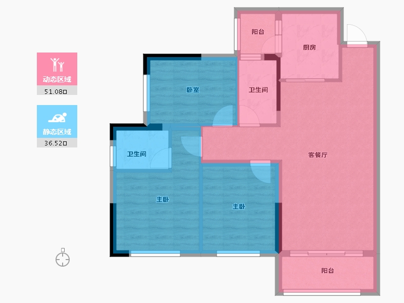 广西壮族自治区-百色市-千姿绿城-78.41-户型库-动静分区