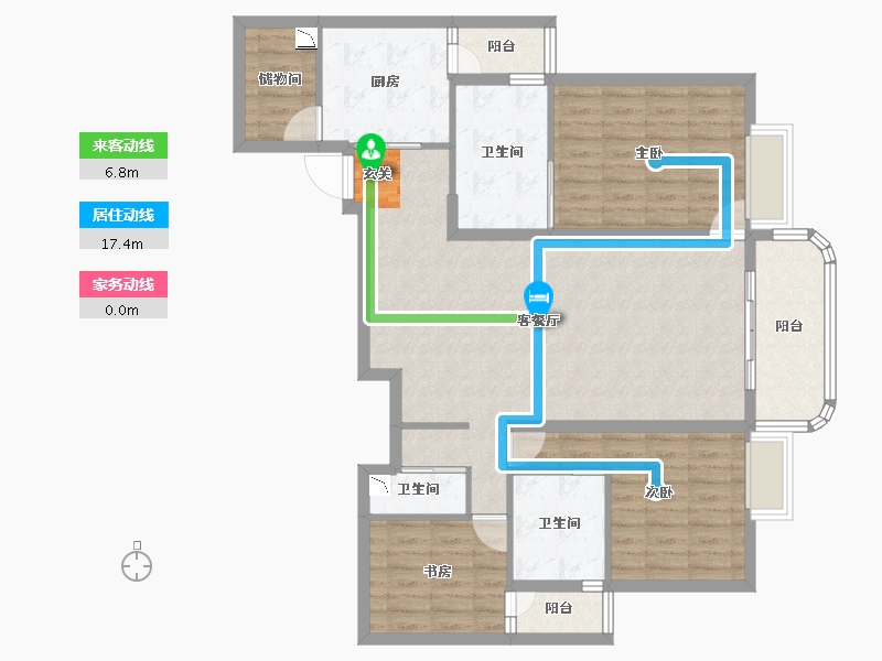 云南省-昆明市-江东境界-112.20-户型库-动静线