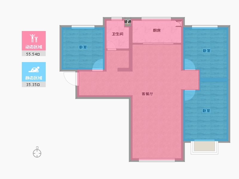 山西省-大同市-大同富力城-81.10-户型库-动静分区