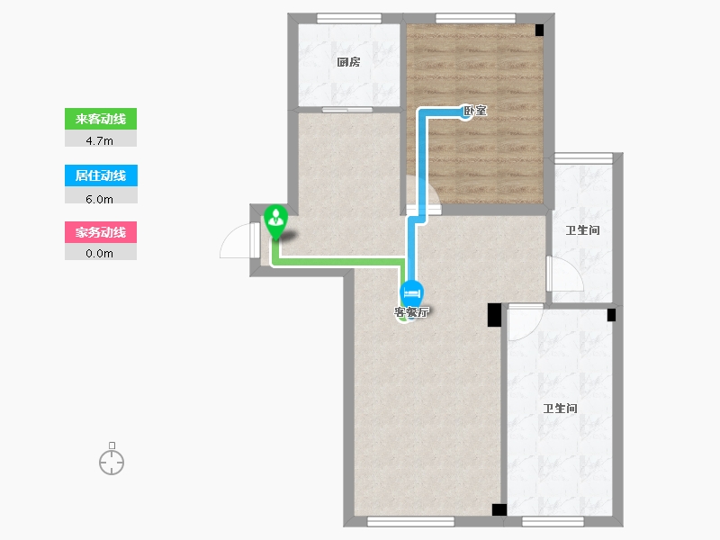 辽宁省-大连市-天邦新港壹号-70.00-户型库-动静线