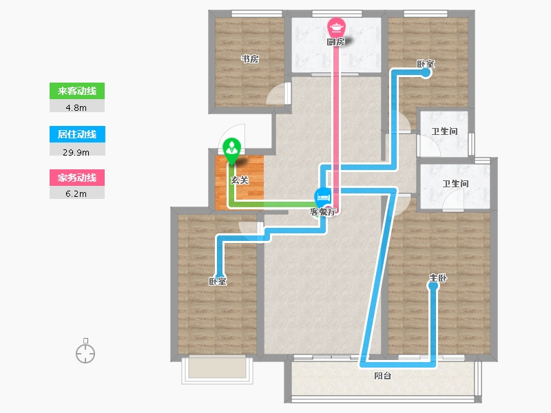 陕西省-西安市-周至龙记观园-123.15-户型库-动静线