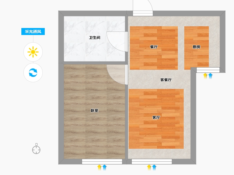 辽宁省-大连市-天邦新港壹号-40.09-户型库-采光通风