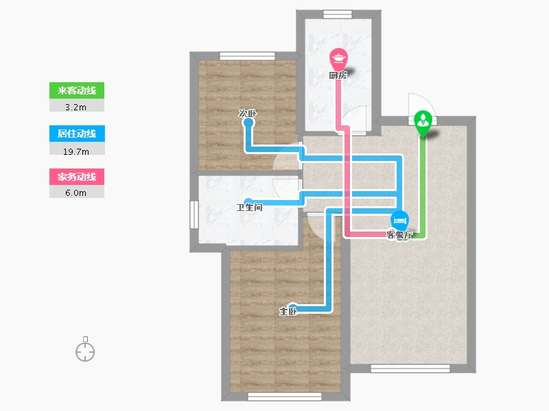 黑龙江省-齐齐哈尔市-凤凰海德公园-59.46-户型库-动静线