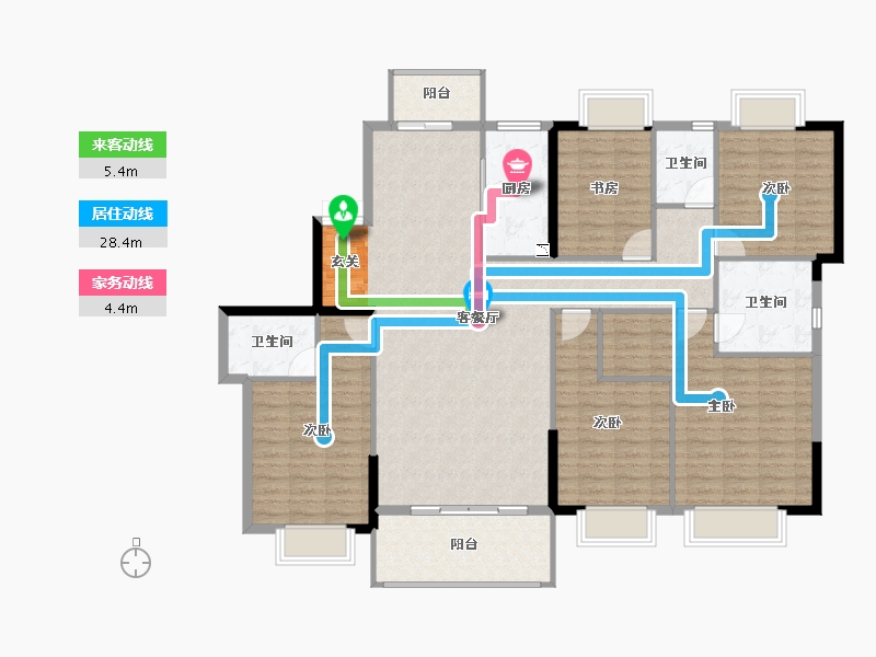 云南省-曲靖市-荣海壹号二期-151.44-户型库-动静线