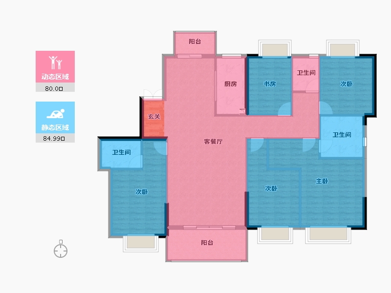 云南省-曲靖市-荣海壹号二期-151.44-户型库-动静分区