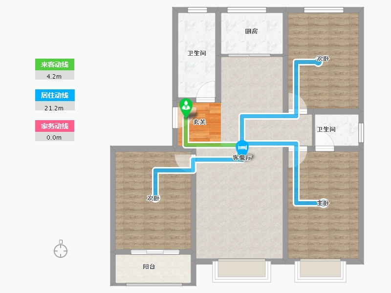 河北省-保定市-理想城C区诺林湾-109.00-户型库-动静线