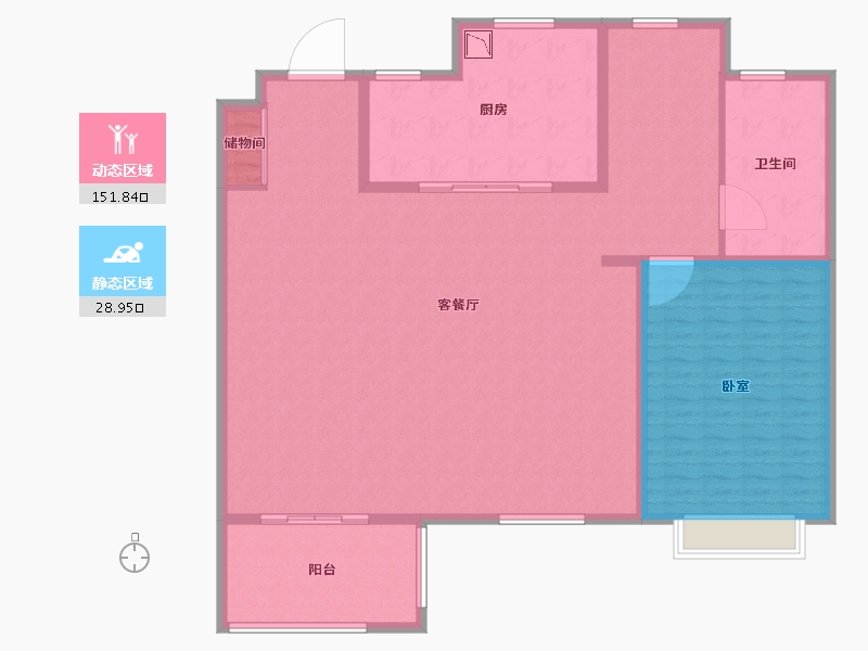 江苏省-南京市-银城一方山-168.01-户型库-动静分区