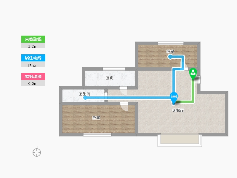 陕西省-渭南市-香滨城-63.05-户型库-动静线