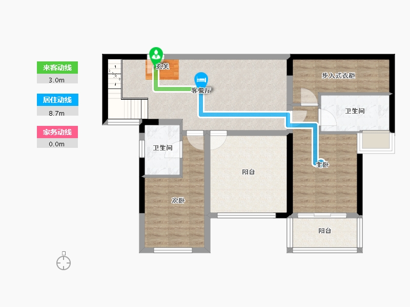 云南省-昆明市-新希望观澜汇-83.04-户型库-动静线