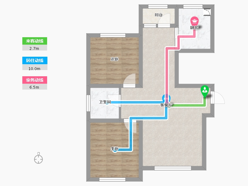 黑龙江省-大庆市-银河太阳城-61.62-户型库-动静线