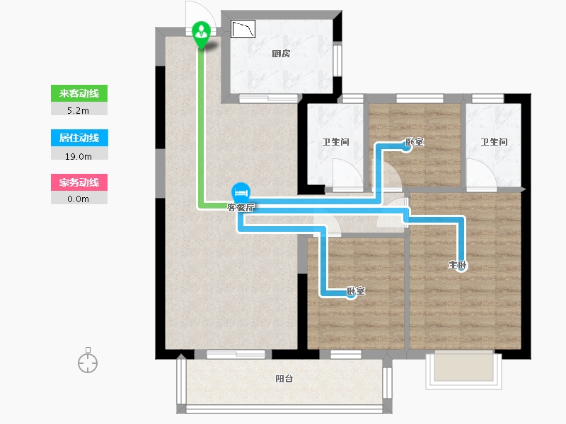 江苏省-无锡市-中洲崇安府-78.10-户型库-动静线