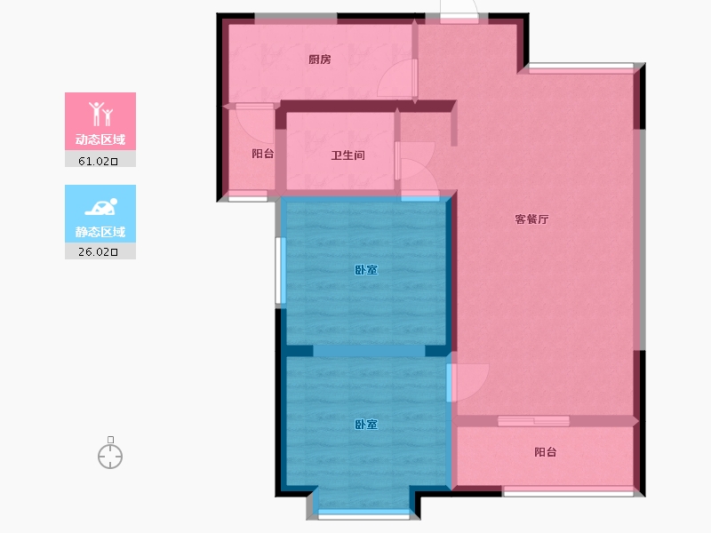 陕西省-渭南市-富士來-77.32-户型库-动静分区