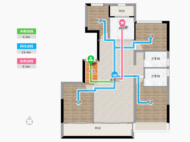 江苏省-无锡市-宸风云庐-109.99-户型库-动静线