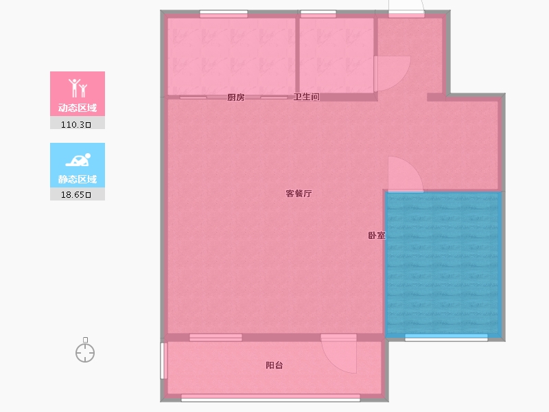 江苏省-无锡市-融创惠山映-120.00-户型库-动静分区