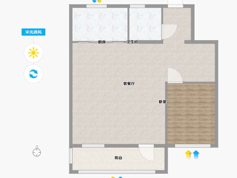 江苏省-无锡市-融创惠山映-120.00-户型库-采光通风