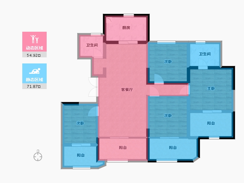 陕西省-西安市-德杰国际城-112.00-户型库-动静分区