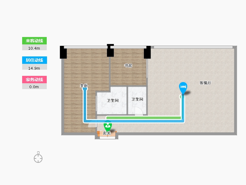 陕西省-西安市-中国铁建西派中心-125.91-户型库-动静线