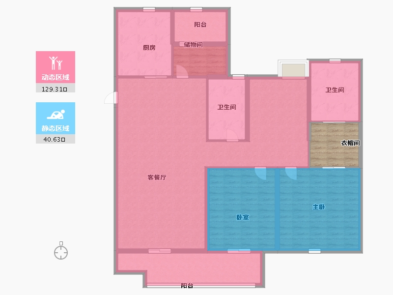 江苏省-无锡市-洛城紫园-162.00-户型库-动静分区