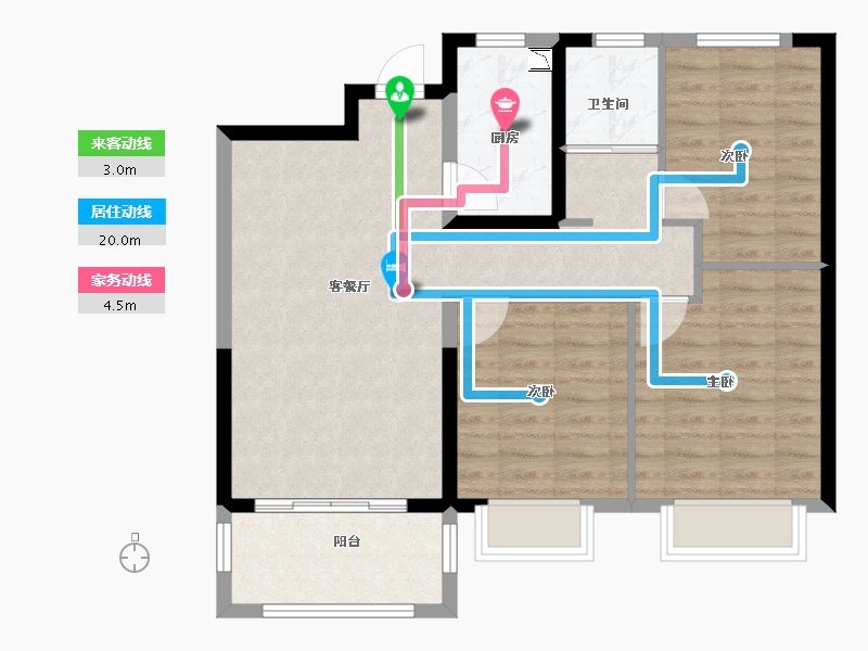 山东省-日照市-日广雅居-78.00-户型库-动静线