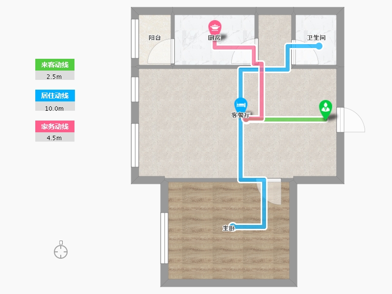 黑龙江省-大庆市-华溪龙城三期-43.97-户型库-动静线