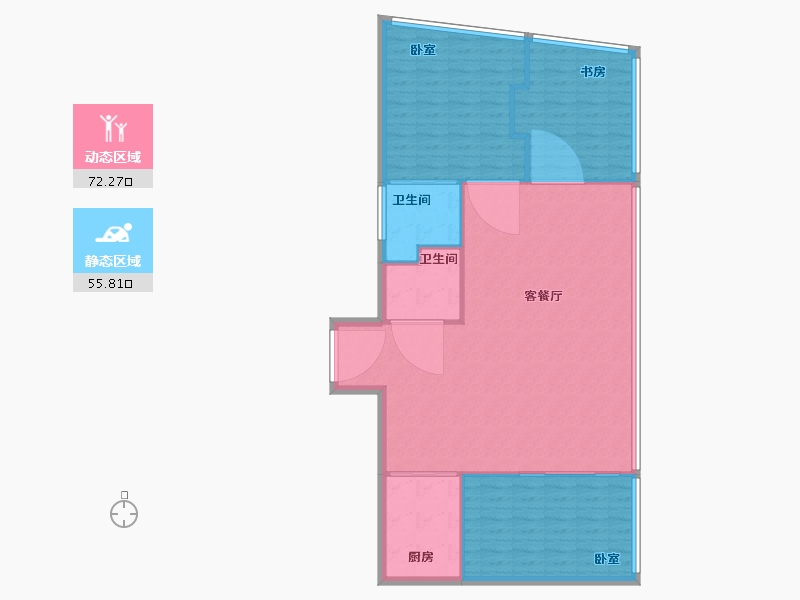 江苏省-南京市-沣麟公园壹号-120.01-户型库-动静分区