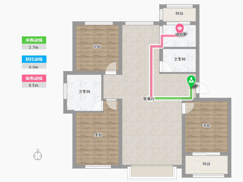 黑龙江省-大庆市-华溪龙城三期-98.01-户型库-动静线