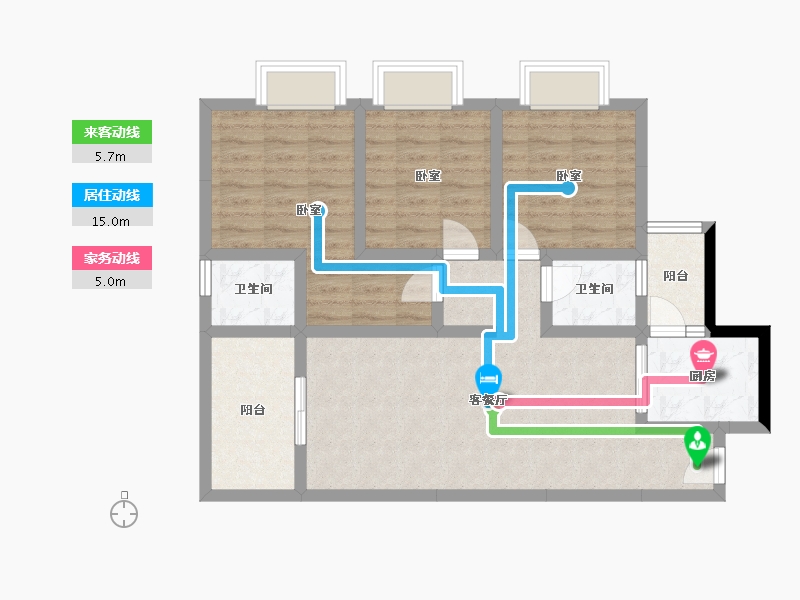 四川省-宜宾市-东燊长寿锦城-82.11-户型库-动静线