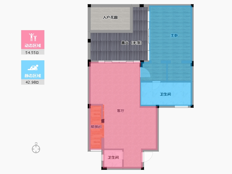 海南省-三亚市-碧桂园珊瑚宫殿-116.74-户型库-动静分区