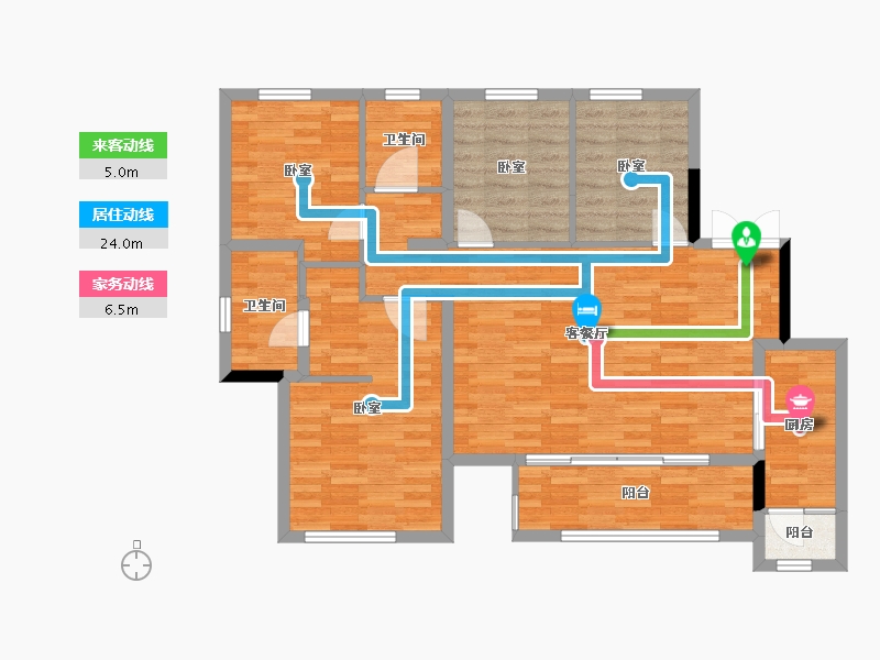 四川省-南充市-金科集美天悦-102.29-户型库-动静线