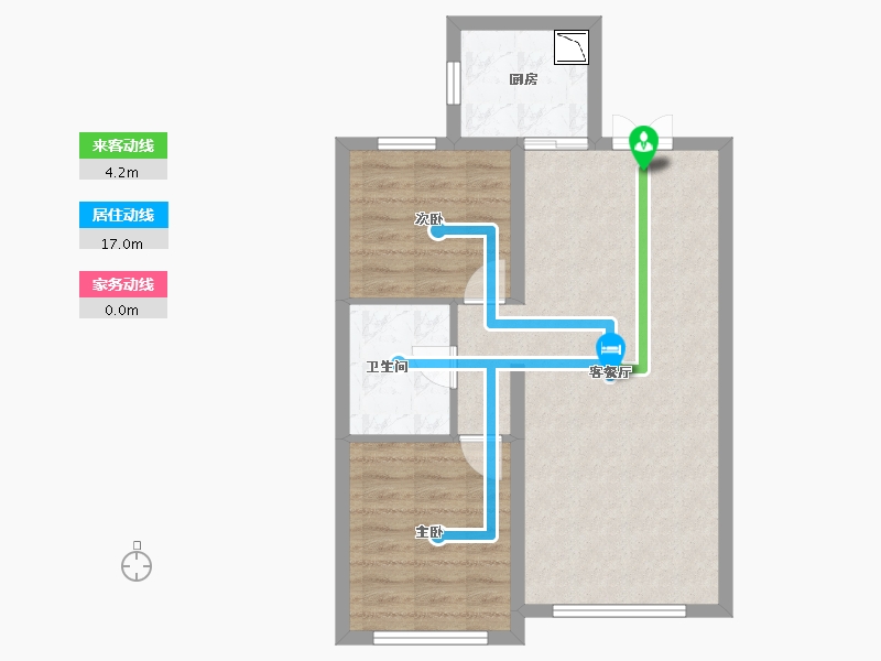 黑龙江省-大庆市-汇龙·玖玺首府-63.76-户型库-动静线