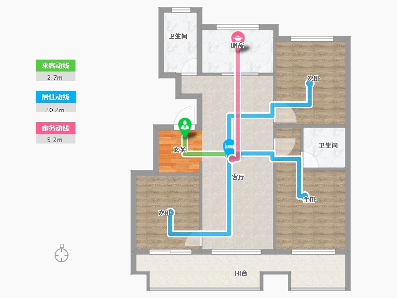 江苏省-徐州市-荣华棠玥府-98.00-户型库-动静线