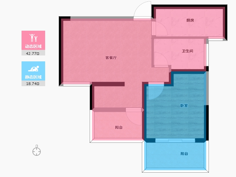 江苏省-南京市-电建地产海赋尚城-54.12-户型库-动静分区